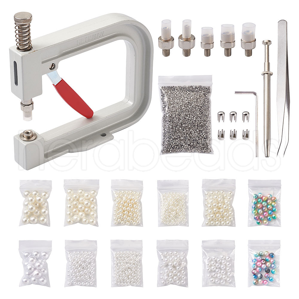 Wholesale Bag Manual Pearl Rivet Fixing Kits For Handcrafted