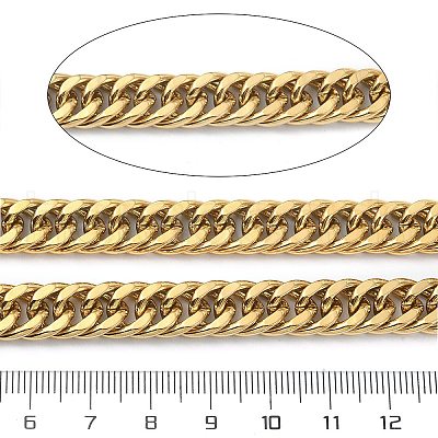 Wholesale 5 M Ion Plating IP 304 Stainless Steel Cuban Link Chains For