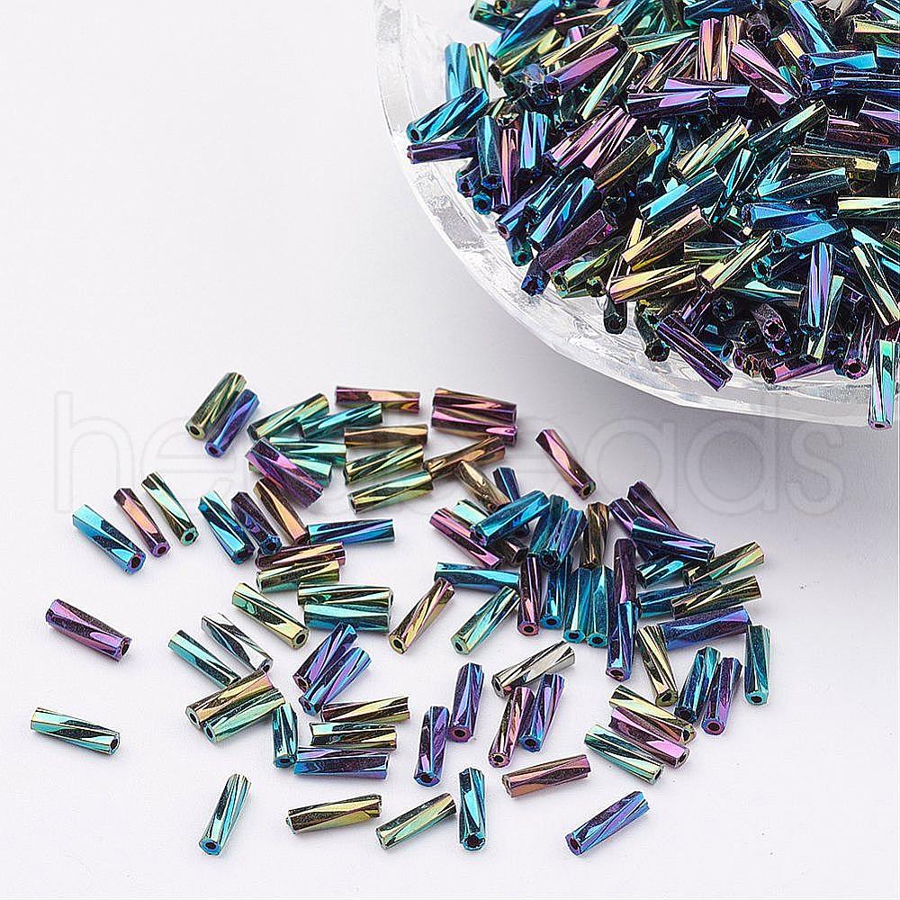 Wholesale 1 Bag, Glass Twisted Bugle Beads