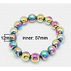 Non-Magnetic Synthetic Hematite Bracelets BJEW-B142-1-2