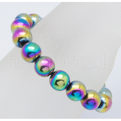 Non-Magnetic Synthetic Hematite Bracelets BJEW-B142-1-1