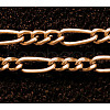 Iron Handmade Chains Figaro Chains Mother-Son Chains CHSM001Y-R-1