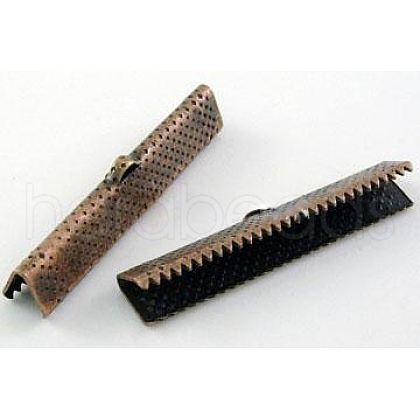 Iron Ribbon Crimp Ends E183Y-R-1