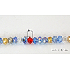 Electroplate Glass Beads Strand EGLA-D008-27-1