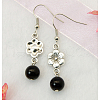 Dangle Flower Earrings EJEW-JE00178-01-2