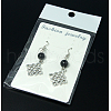 Dangle Rhombus Earrings EJEW-JE00184-01-3