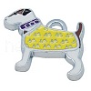 Alloy Enamel Puppy Pendants ENAM-P069-2-1
