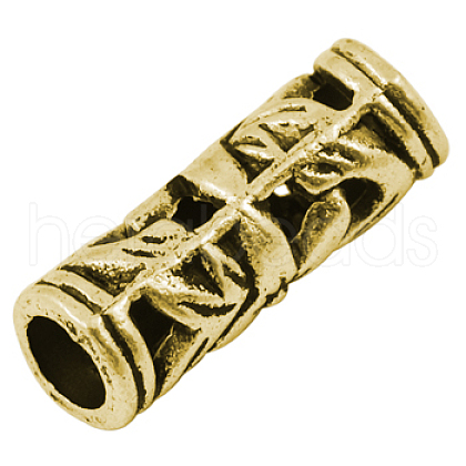 Tibetan Style Hollow Tube Beads GLF10482Y-1