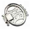 Brass Multi-strand Box Clasp Cabochon Settings J28RB021-1