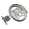 Brass Multi-strand Box Clasp Cabochon Settings J28RB021-2