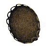 Brass Brooch Findings KK-H217-AB-1