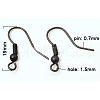Brass Earring Hooks KK-Q362-B-NF-1