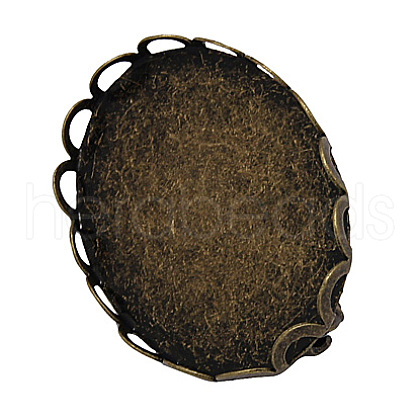 Brass Brooch Findings KK-H217-AB-1