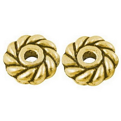 Tibetan Style Alloy Spacer Beads LF10764Y-G-1