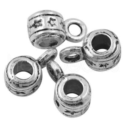 Tibetan Style Alloy Tube Bails LFH20001Y-1