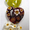 Handmade Millefiori Glass Beads Strands LK23-3