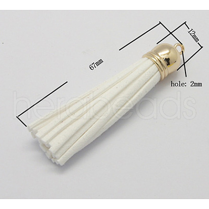 Faux Suede Cord Tassel Big Pendant Decoration LW-N001-8-1