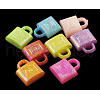 Plating Acrylic Charms PAB882Y-1