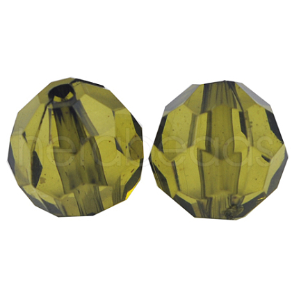 Transparent Acrylic Beads PL505Y-12-1