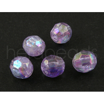 Eco-Friendly Transparent Acrylic Beads PL642-20-1