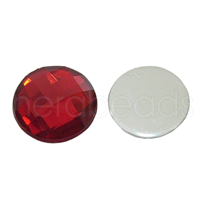 Acrylic Rhinestone Flat Back Cabochons PQO-20mm17-1