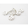 Brass Rhinestone Spacer Beads RB-A006-7MM-S-1