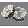 Brass Rhinestone Spacer Beads RB-A014-L6mm-22S-NF-1