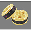 Brass Rhinestone Spacer Beads RB-A014-Z5mm-11G-NF-1
