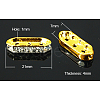 Brass with Grade A Rhinestone Bridge Spacers RB-H236-G-1