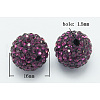 Grade A Rhinestone Pave Disco Ball Beads RB-Q105-1-1