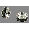 Brass Grade A Rhinestone Spacer Beads RSB160NF-04-1