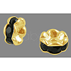 Brass Grade A Rhinestone Spacer Beads RSB160NF-04G-1