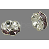 Brass Grade A Rhinestone Spacer Beads RSB160NF-16-1