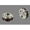 Brass Grade A Rhinestone Spacer Beads RSB160NF-17-1