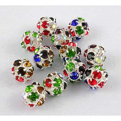 Brass Rhinestone Beads RSB015-1