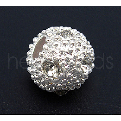 Alloy Rhinestone Beads RSB185-S-1