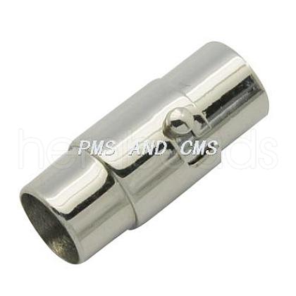 Tarnish Resistant Stainless Steel Locking Tube Magnetic Clasps STAS-H049-1-1