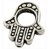 Tibetan Style Alloy Bead Frames TIBEB-LF0265YKG-AS-LF-1
