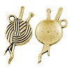 Tibetan Style Pendants TIBEP-LF10465YKG-AG-FF-1