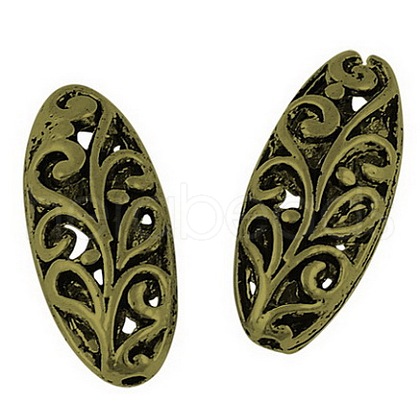 Tibetan Style Filigree Beads TIBEB-A12156-LF-1-1