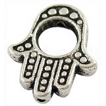 Tibetan Style Alloy Bead Frames TIBEB-LF0265YKG-AS-LF-1