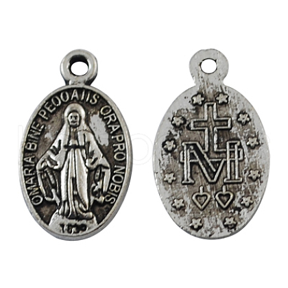 Tibetan Style Alloy Pendants TIBEP-3147-AS-LF-1