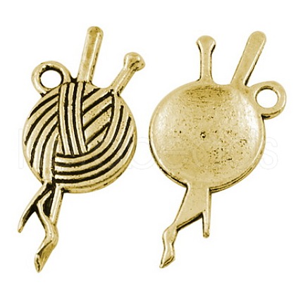 Tibetan Style Pendants TIBEP-LF10465YKG-AG-FF-1