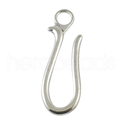 Tibetan Style Alloy Hook Large Pendants TIBEP-R28-AS-LF-1