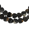 Natural Black Agate Beads Strands Z27ZF011-2