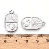 304 Stainless Steel Pendants STAS-T065-12P-3
