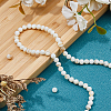 2 Strands Natural Freshwater Shell Round Beads Strands SHEL-HS0001-09-4