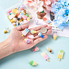 Craftdady 42Pcs 21 Colors Rainbow Resin Pendants CRES-CD0001-04-5