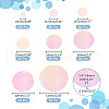   8 Style Rainbow Iridescent PVC Paillette/Sequin Links PVC-PH0001-32B-2