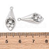 Mother's Day Brass Rhinestone Pendants KK-E793-24P-3
